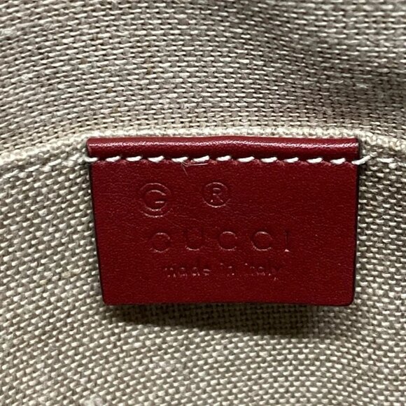 Auth GUCCI Micro Guccissima 449654 Red Leather - Handbag - Picture 15 of 16